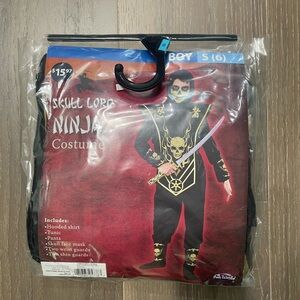 Fun world skull lord ninja costume. Small 6 nwt